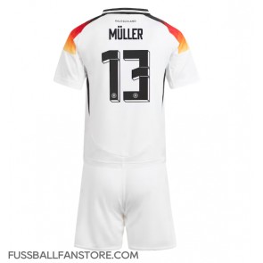 Deutschland Thomas Muller #13 Replik Heimtrikot Kinder EM 2024 Kurzarm (+ Kurze Hosen)